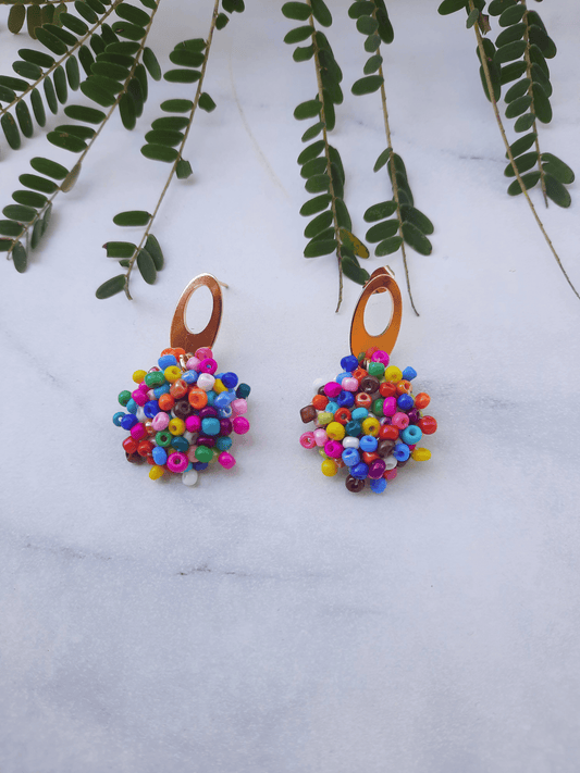 Pink mix earrings