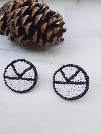 Nolwazi beaded stud earrings